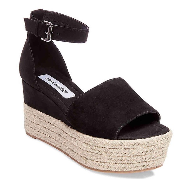 steve madden black espadrilles